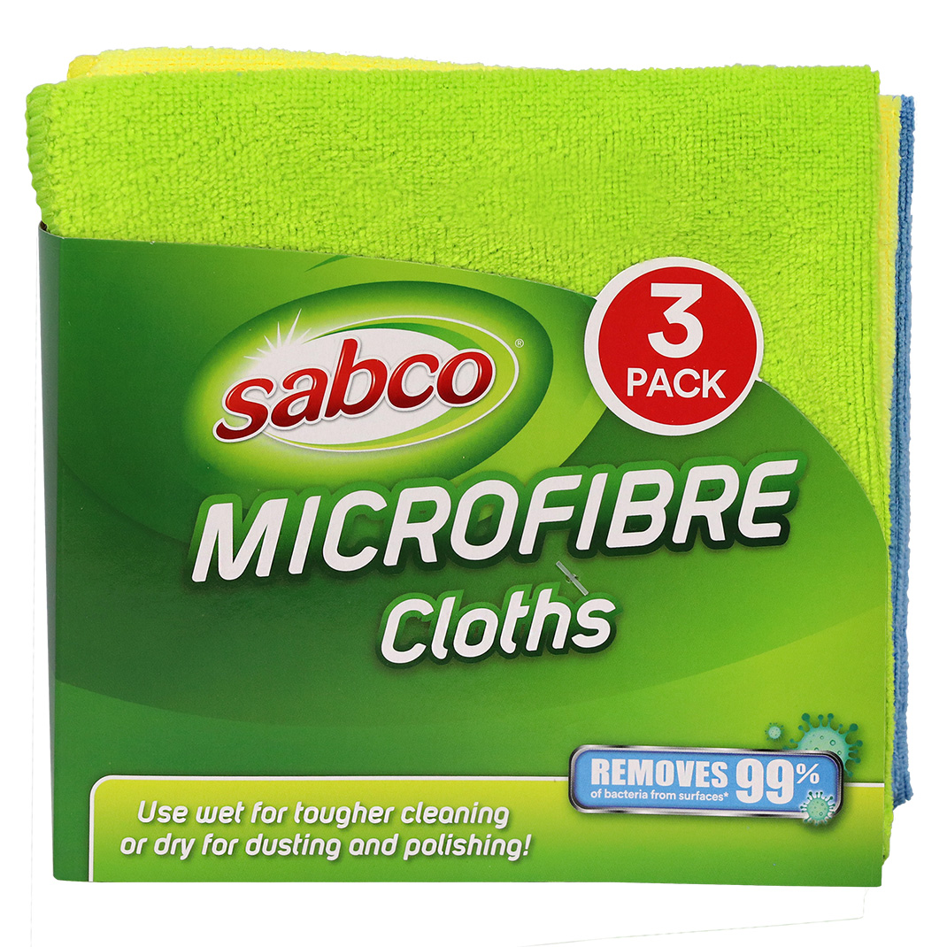 Microfibre Cloths Pk Sabco