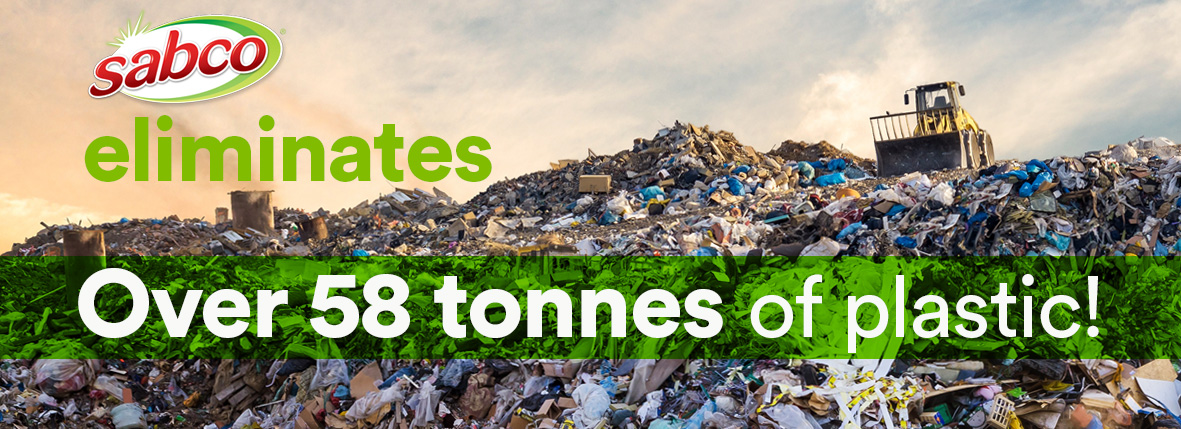 Sabco eliminates over 58 tonnes of plastic