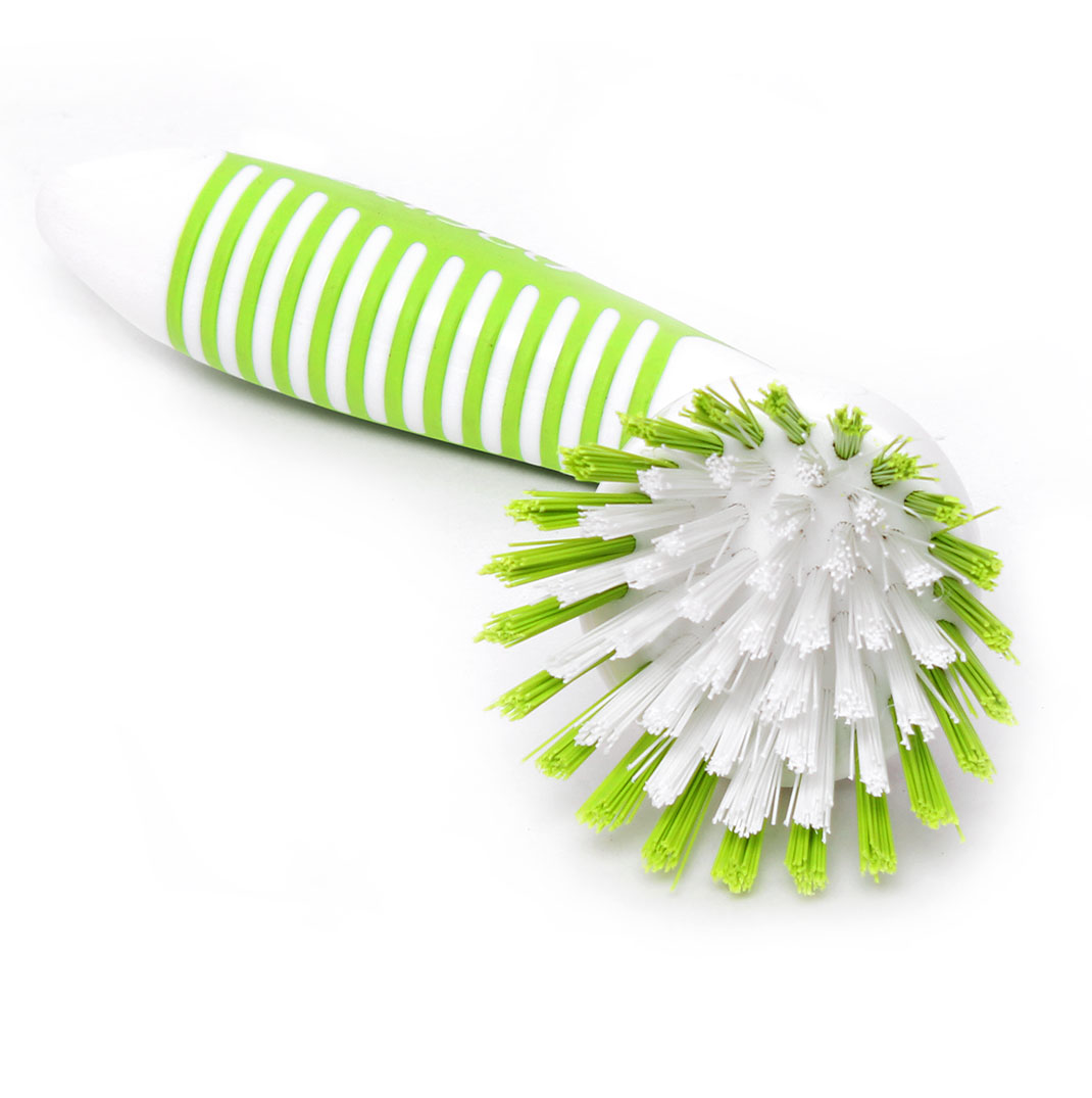 Libman Curved Kitchen Brush, Green