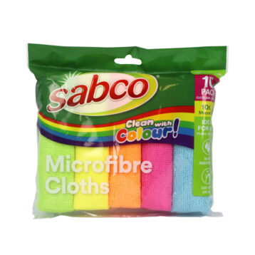 Clean with Colour Microfibre Cloths 10PK