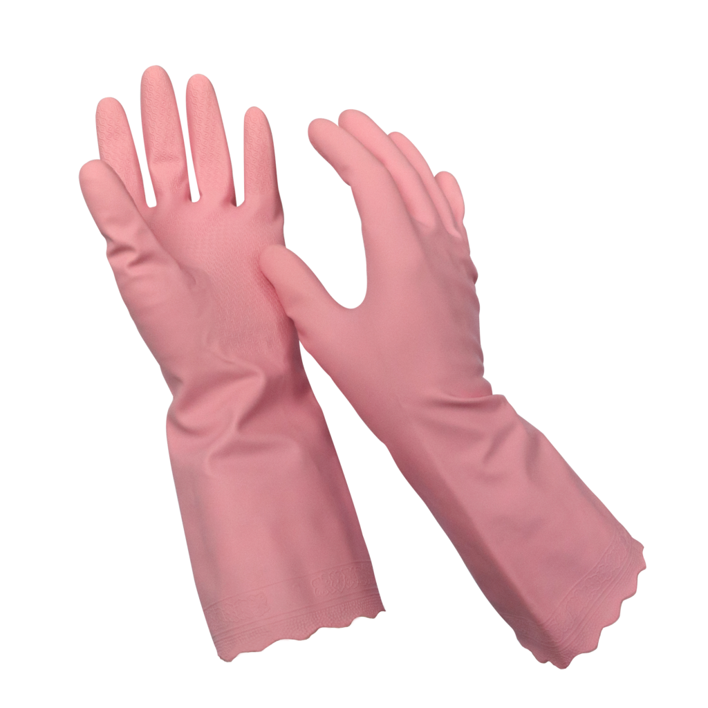 Scrub Buddies Ladies Kitchen Bathroom Dishes Floors All Purpose Cleaning  Gloves Pink