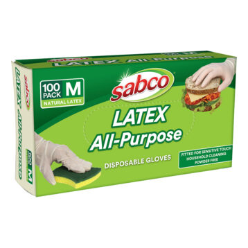 Latex All-Purpose Disposable Gloves 100PK
