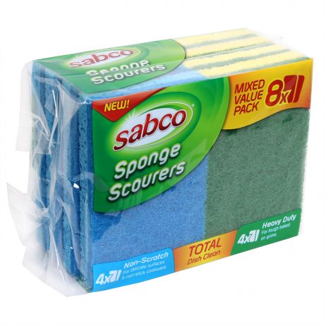 Sponge Scourers Mixed 8Pk-0